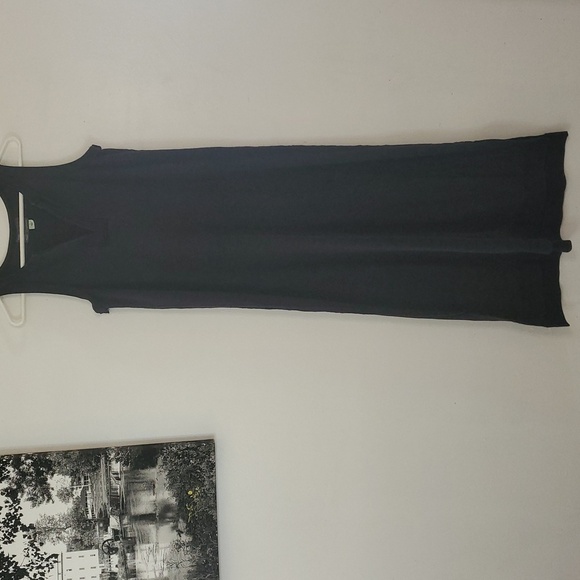 Anthropologie Saterday Sunday Henley Midi Dress Size Sm V-neck Tank Side Slits - Picture 4 of 13